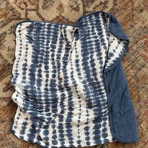 Kyte BABY Navy & White Tie-Dye baby blanket 1.0 tog